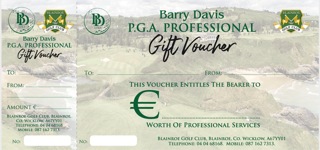 Barry Davis Golf Voucher