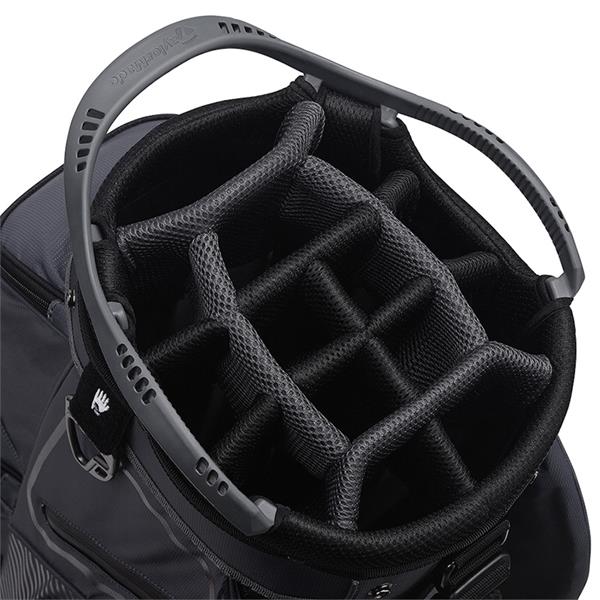 TaylorMade 2021 Pro 8.0 Golf Cart Bag Charcoal Black